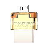 Newest Design Lowest Price Customized Logo Oem Mini OTG Full Capacity High Speed USB Flash Drive Connection Between Phone and pc