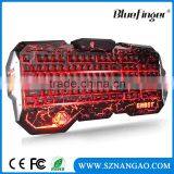 Factory USB Wired Game Ergonomic Keyboard With Colorful Backlit thumbnail-1