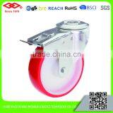 All Size China Hot-sale High Quality Red PU Industrial Caster thumbnail-4