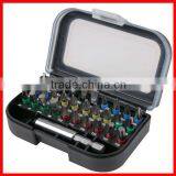 31pc Cr-V Color Ring Screwdriver Bit Set