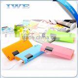 customize logo power supply 4000mah dual usb portable mobile power bank 8000/10000 mah