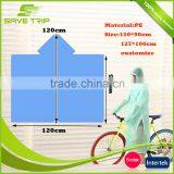 Promotional Disposable Emergency PE Disposable Plastic Rain Coat Poncho in Ball thumbnail-4