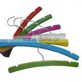 Chlidren Wooden Hanger Wholesaler Clothes Hangers Moon Shape With Clips thumbnail-2