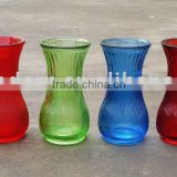 colorful glass vase