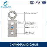 China Cable Manufacturer Changguang Ftth FRP Fiber Optic Cable Self Supporting Bow Type Drop Cable thumbnail-2