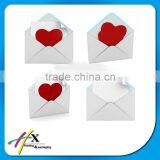 Guangzhou Exported Love-shape Paper Envelope for Wedding