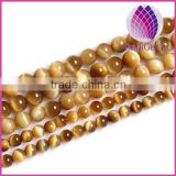 High quality natural gold tigereye round loose beads