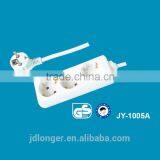 Hot Sale High Quality 3 Way Extension European Socket Power Strip GS CE 16A 220V China Socket Children Protector