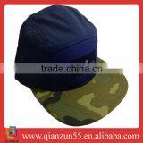 Blue Baseball Caps Sports Hats Camo Brim 5 Panel Hats Supply 5 Panel Hats