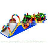 Saperate 3 Parts Inflatable Slide n Inflatable Cmlimbing n Inflatale Jumping House Giant Obstacle Course Adventure Games thumbnail-2