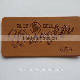 Washable Debossed Branded Leather Patch,fake Leather Label for Jeans thumbnail-5