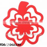 Hollow Four Leaf Clover Shaped Silicone Pot Mat Silicone Trivet Mat