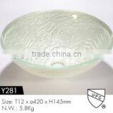 Tempered Glass vessel with cUPC certificate Y281