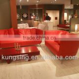 modern bright red cheap sofa set