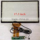 Custom-made 10 points capacitive touchscreen panel 17.3'' for medical equipment