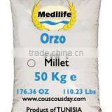 WholeSale Orzo Barley 100% Durum Wheat Semolina Flour. Ultra Premium Quality Orzo Barley. WholeSale Orzo Medium Grain Bag 50 Kg. thumbnail-2