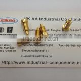 CNC Machining gold plated spring loaded pin