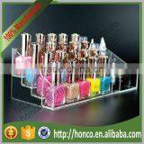 Cheapest Clear Colour 4 Tiers Cosmetics Nail Polish Acrylic Display Stand Rack thumbnail-2