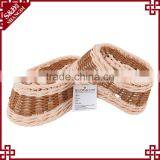 Boat Shape Woven Rattan Sundries Storage Fast Food Popcorn Snack Basket thumbnail-5
