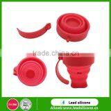 Portable Safe Reusable Silicone Collapsible Cup / Silicone Folding Cup thumbnail-3