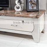 Living Room TV Stand Fireplace Marble Top thumbnail-2