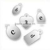 Custom Made Oval Engraved Metal Silver Jewelry Tags thumbnail-1