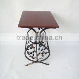 Metal Leaf Design Magazine Coffee Table Square Tea Table thumbnail-2