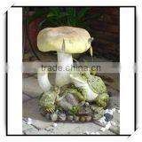 Animal Decoration Green Frogs and Yellow Mushrooms thumbnail-1