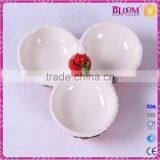High Quality Red Christmas Ceramic Candy Dish thumbnail-4