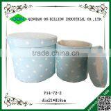 Wholesale Colored Unique Canvas Laundry Basket Round Cloth Box thumbnail-3