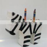 Hot Sell Wooden Zebra Crayon Holder Perfect for Pens Made in China thumbnail-1