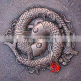 Bronze Fish Relief Wall Sculpture thumbnail-1