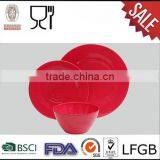 Bright Color Pink Melamine Dinnerware Sets Wholesale for Everyday Use From China thumbnail-1