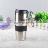 Company Business Gift Items Leather Stainless Steel Coffee Mug thumbnail-4