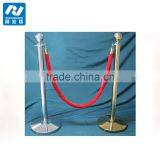 Museum Exhibition Barrier Stanchion Pole of Rope thumbnail-1
