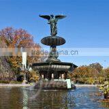 Outdoor Large Decoration Metal Crafts Bronze Angel Statue Garden Fountain for Sale thumbnail-1