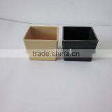 Family Beautiful Plastic Flower Pot/ Garden Pot Bamboo Fiber Flowerpot thumbnail-1