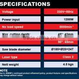 JCS185L 1200W 185mm Electric Circular Saw, Electric Saw, Wood Cutting Saw Portable, Wood Cutting Hand Saw thumbnail-4