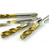 7pcs/set 3-12mm Tap & Die Set Hand Tools Titanium Coating Cutting Hole HSS Taps Set Spiral Groove Helical Fluted thumbnail-3