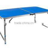 Folding Table Portable Foldable Table Desk Camping Outdoor Picnic Aluminium Alloy With Sunshade Holders and Carry thumbnail-4