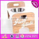 2016 Lovely Wooden Pet Food Bowl for Animal, Top Fashion Wodoen Pet Food Bowl W06F013 thumbnail-3