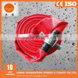 Red Color 3 Inch Fire Hose C/w Aluminum John Morris Couplings thumbnail-1