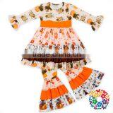 Deer Animal Ruffle Girls Boutique Clothing Set Fall White Baby Clothing Kids Boutique Outfits thumbnail-6