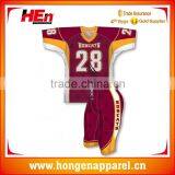 Hongen Apparel Capless Sleeve American Football Jersey Custom American Football Training Jersey thumbnail-1