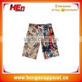 Hongen apparel stylish quality 100% polyester custom sublimated men beach short