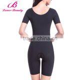Sexy Black and Nude Body Shaper Short Sleeve Slimming Body Corset With Material Picture thumbnail-4