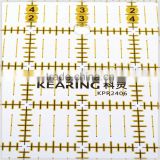Shanghai kearing acrylic quilt ruler with 3mm thickness for patchwork# KPR2406