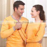 Custom Hot Sale New Couples Thermal Underwear Women Men Winter Thickening Low Round Collar Long Johns Top+pant Sey Soft Underwea thumbnail-1