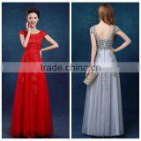 Short Sleeve Lace Party Evening Fashion Night Dress Patterns thumbnail-1