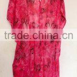Chiffon Cover up Kaftan CAFTAN Tunic Poncho Blouse thumbnail-1